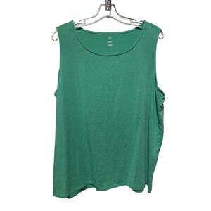 J.‎ Jill Spring Green Scope Neck Sleeveless Knit Tank